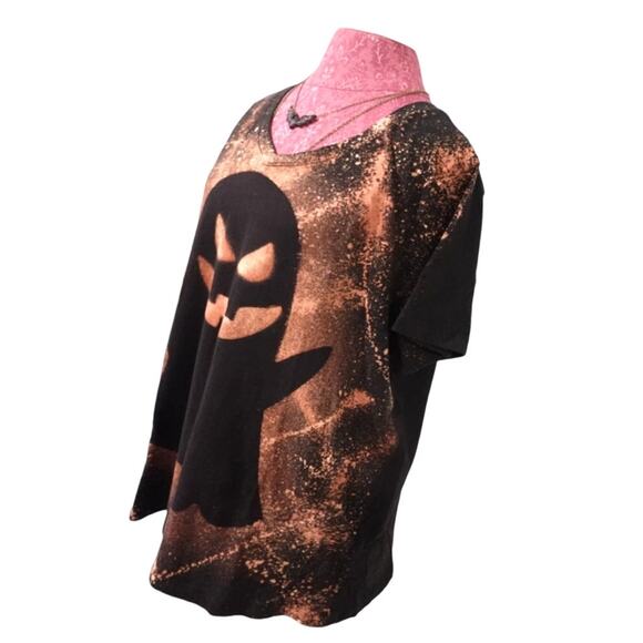 NEW Custom-Made Acid Ghost on Black V neck T shirt SZ XXL  (V4) - Picture 6 of 11